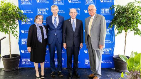 Nancy Cox, Eli Capilouto and others at the CAFE announcement event